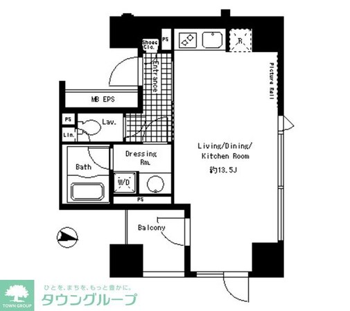 パークアクシス渋谷神南の物件間取画像